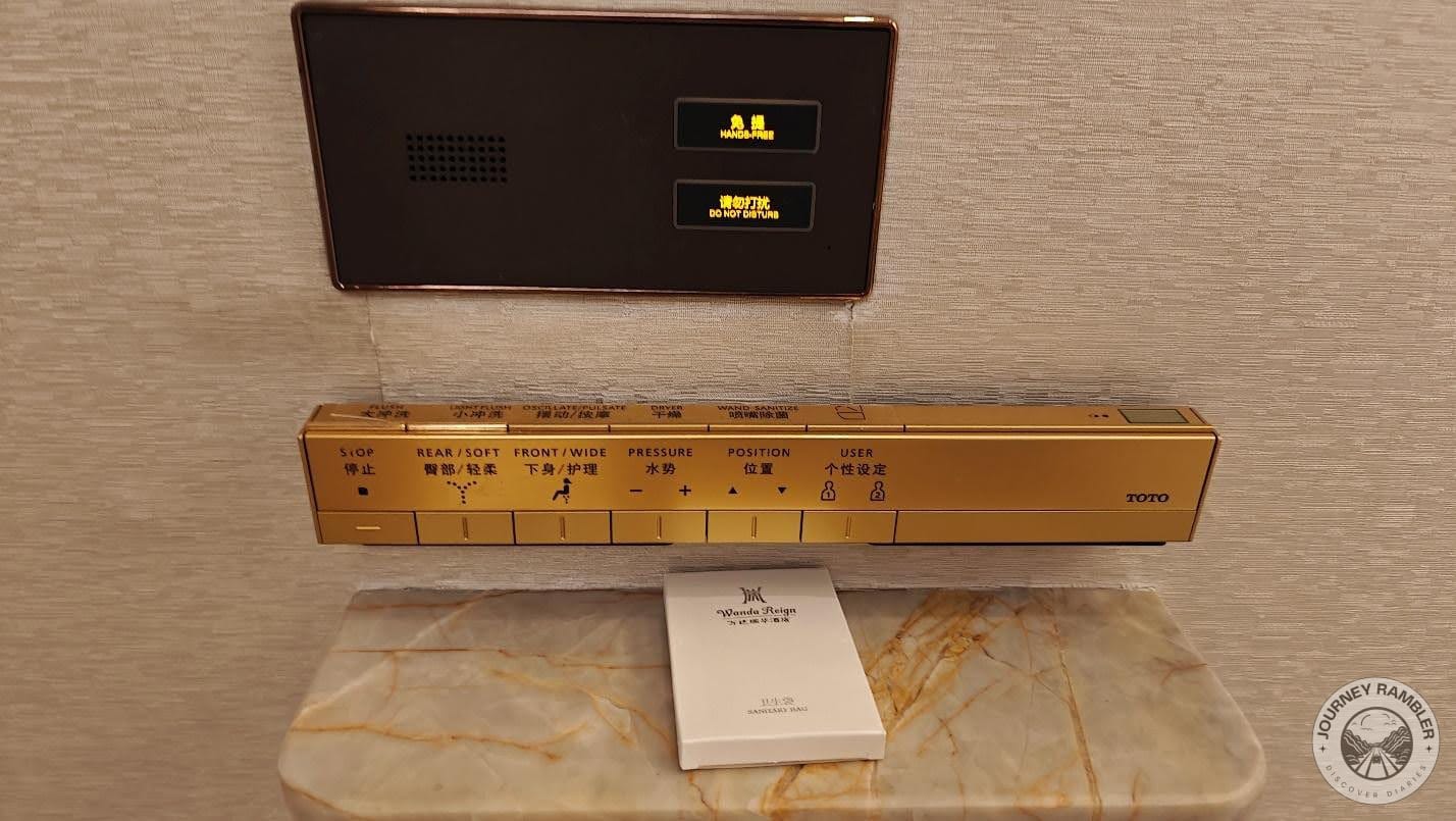 They were the new Japanese toilets that did not require any touch