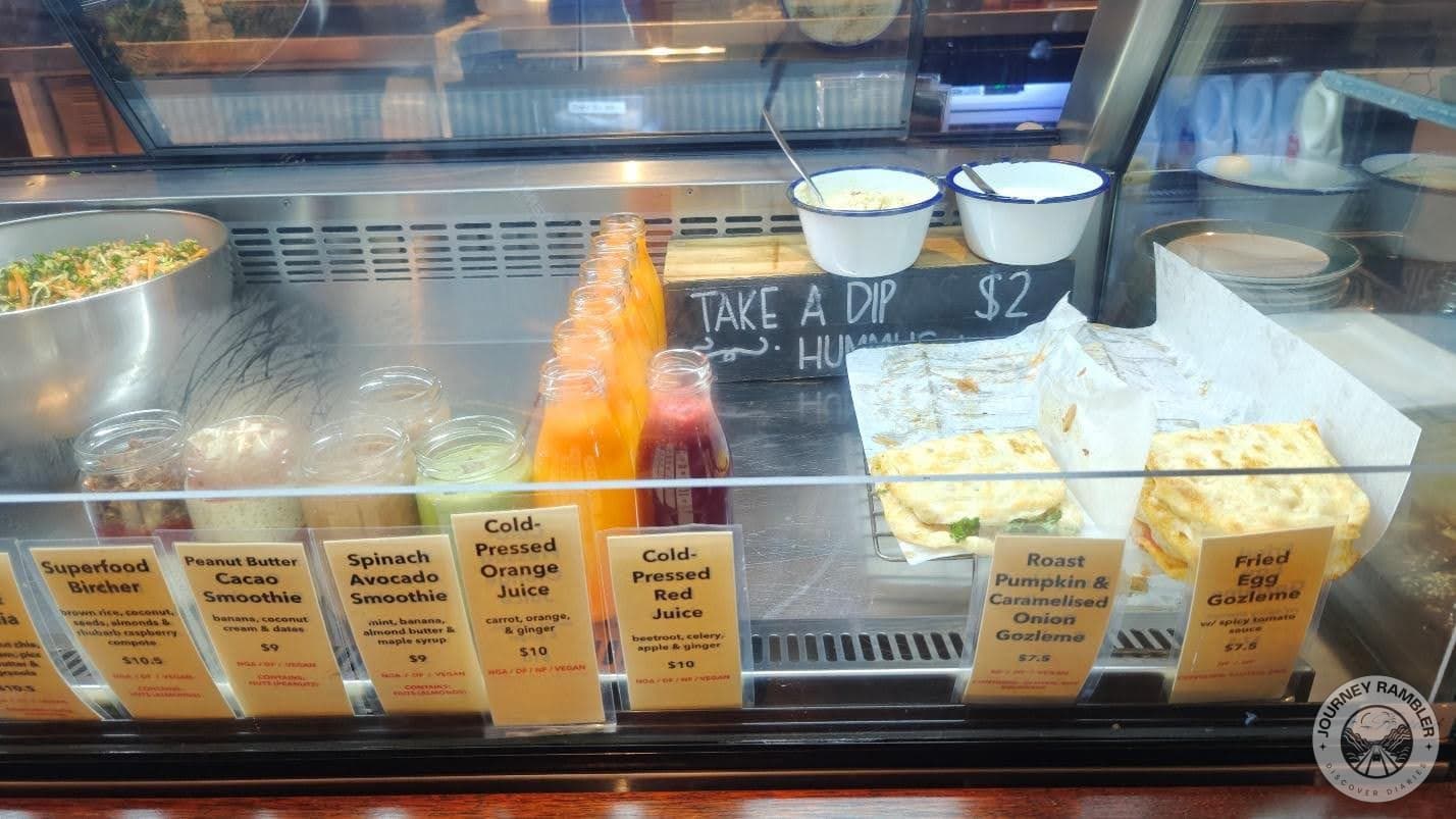 Turkish gozlemes and cold pressed juices, smoothies and Bircher muesli