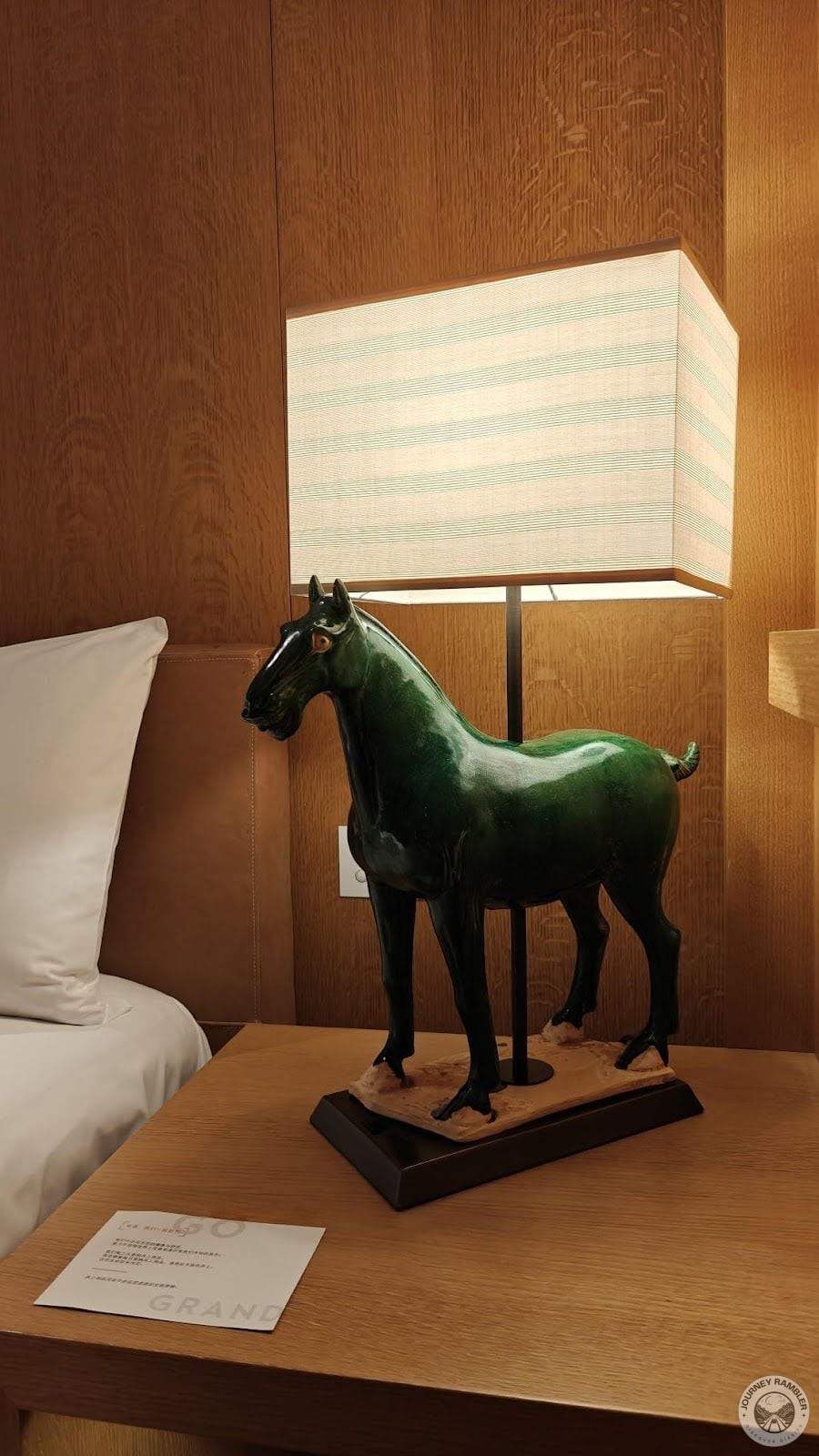 What I really liked in my room was one of the lamps on my bedside table