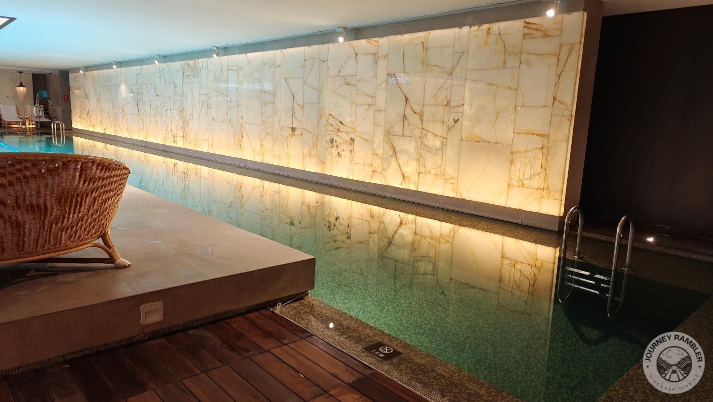 a lot of yellow accent lighting