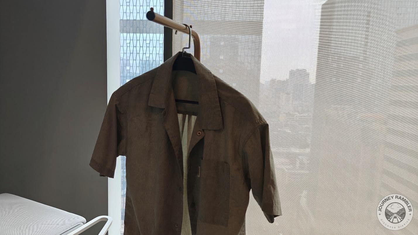 a rack and a clothes hanger