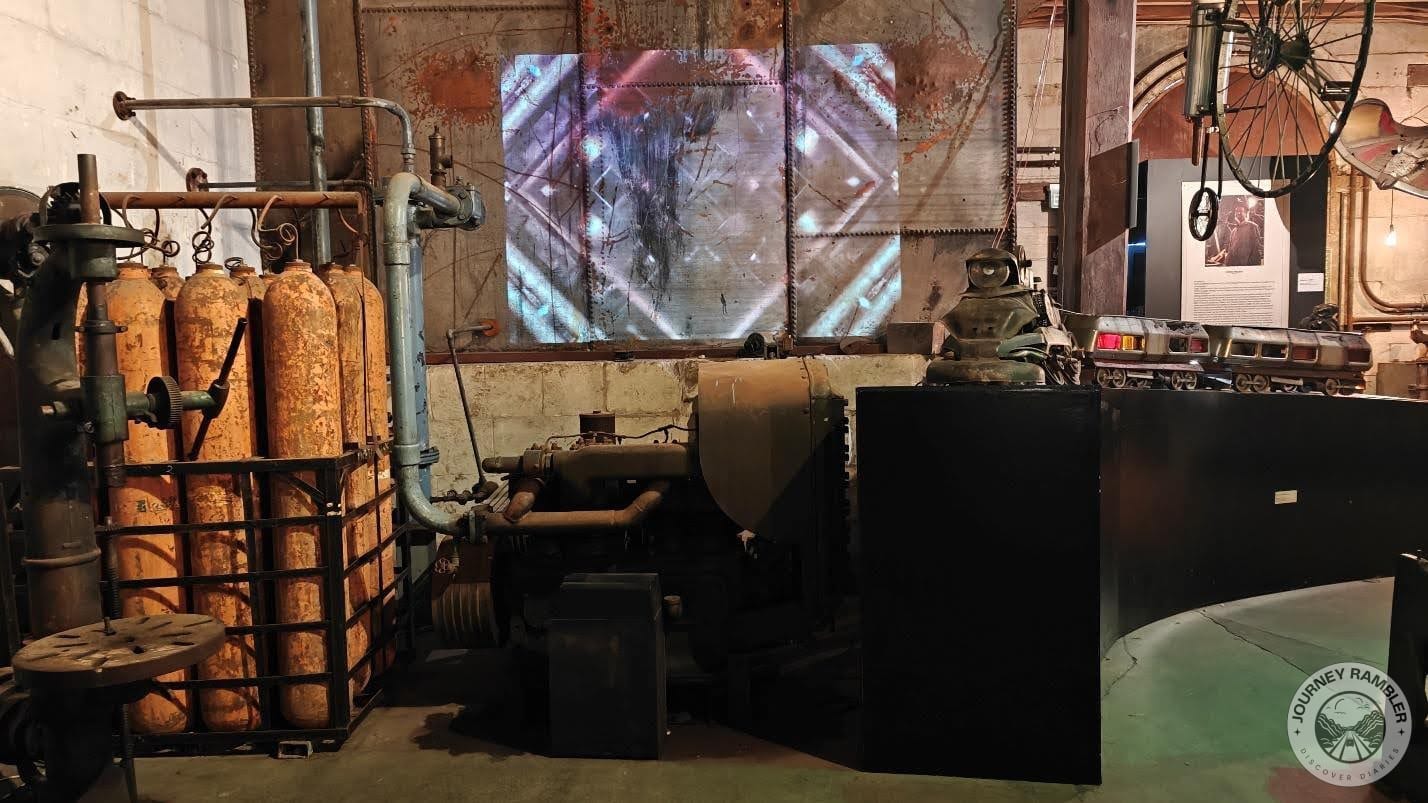 abstract image projected on wall