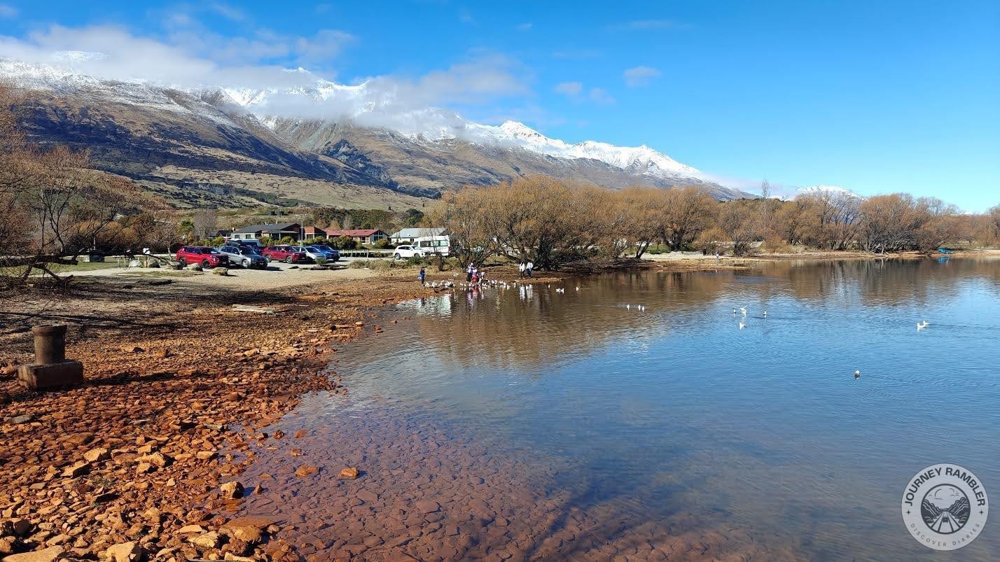 another set of trees as well as the car park accessible from Benmore Place