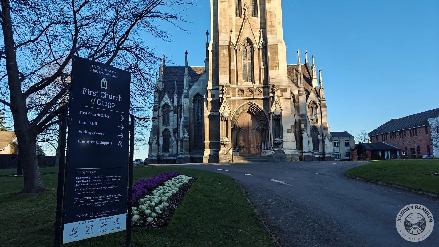 approach to the First Church of Otago