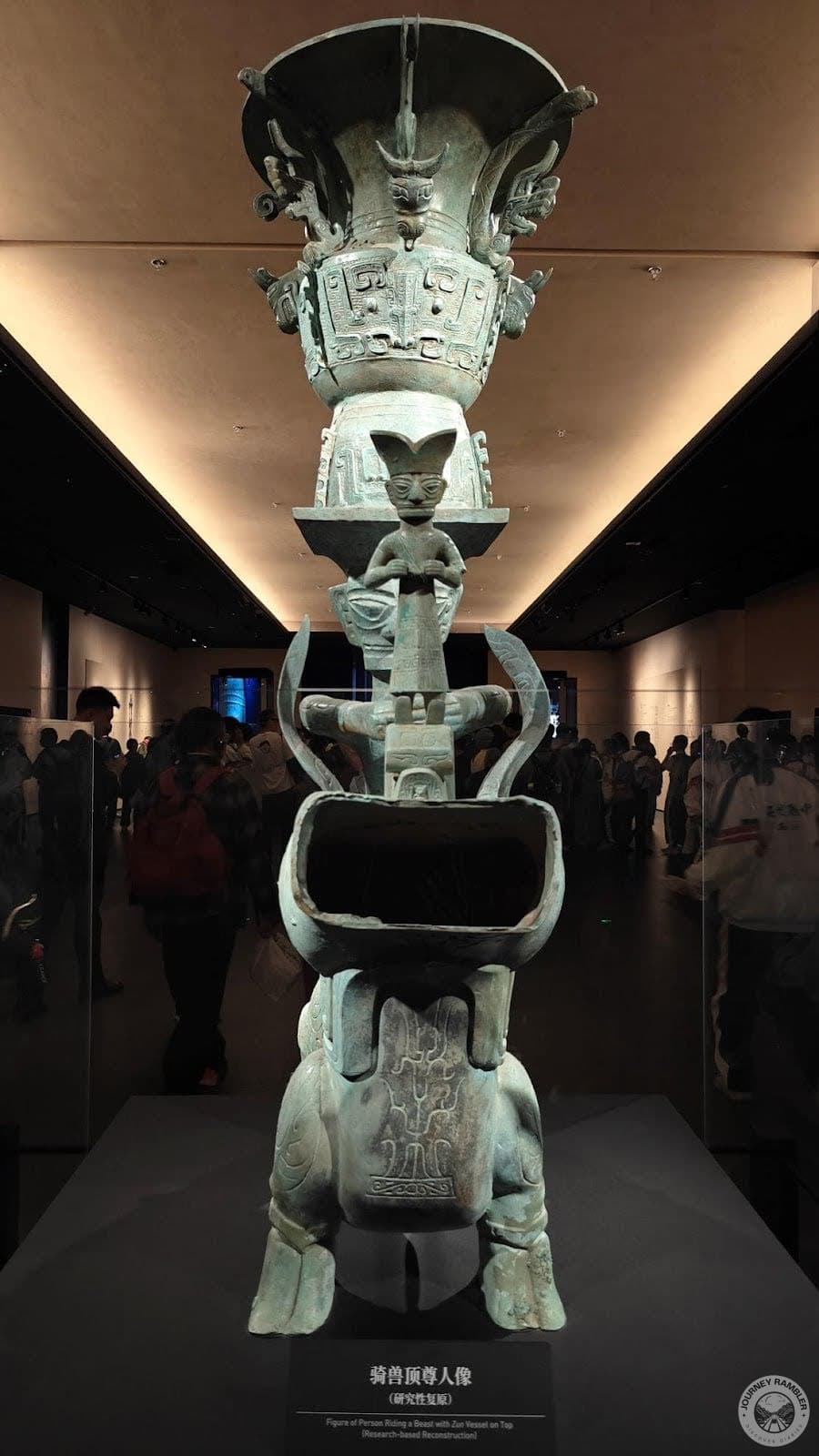 artifact of person riding an animal