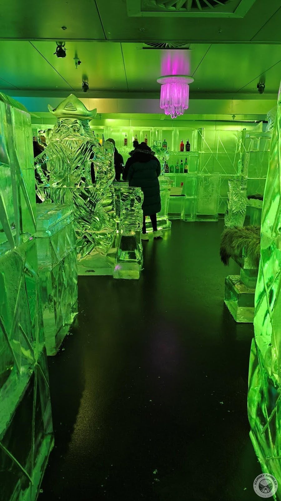 bar was at the end of the room