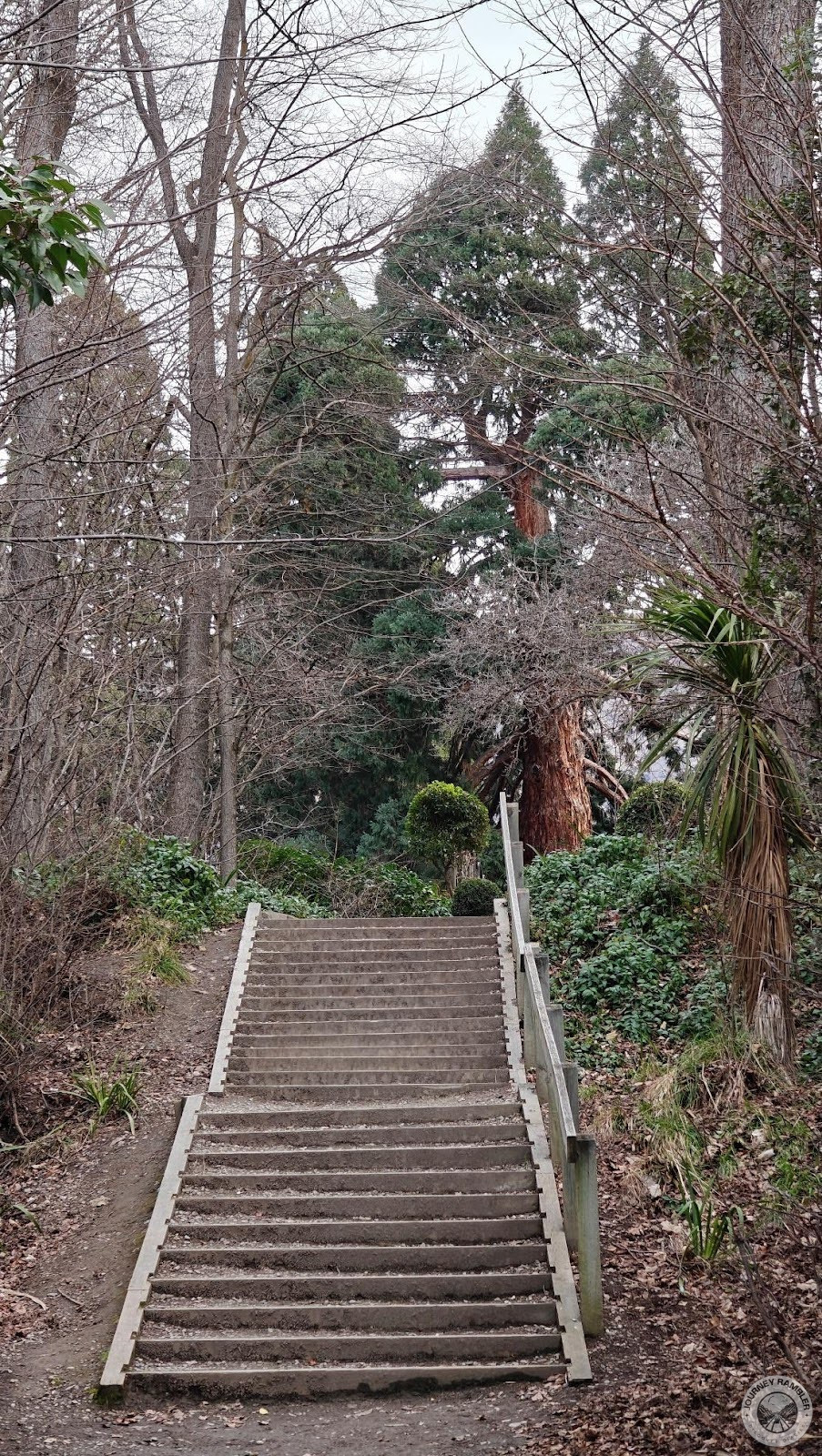 bottom of the stairs