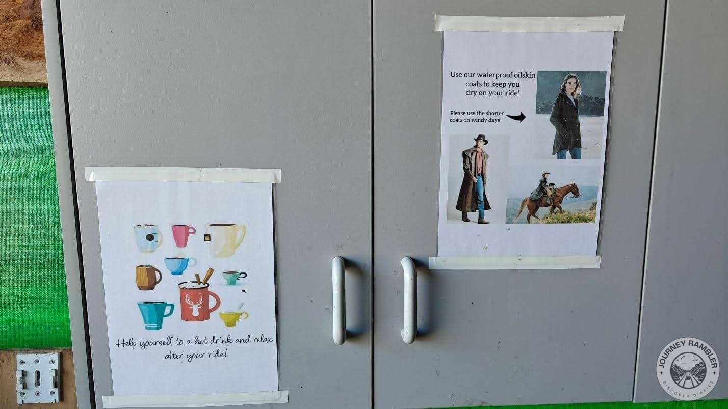 cabinet near the refreshments area