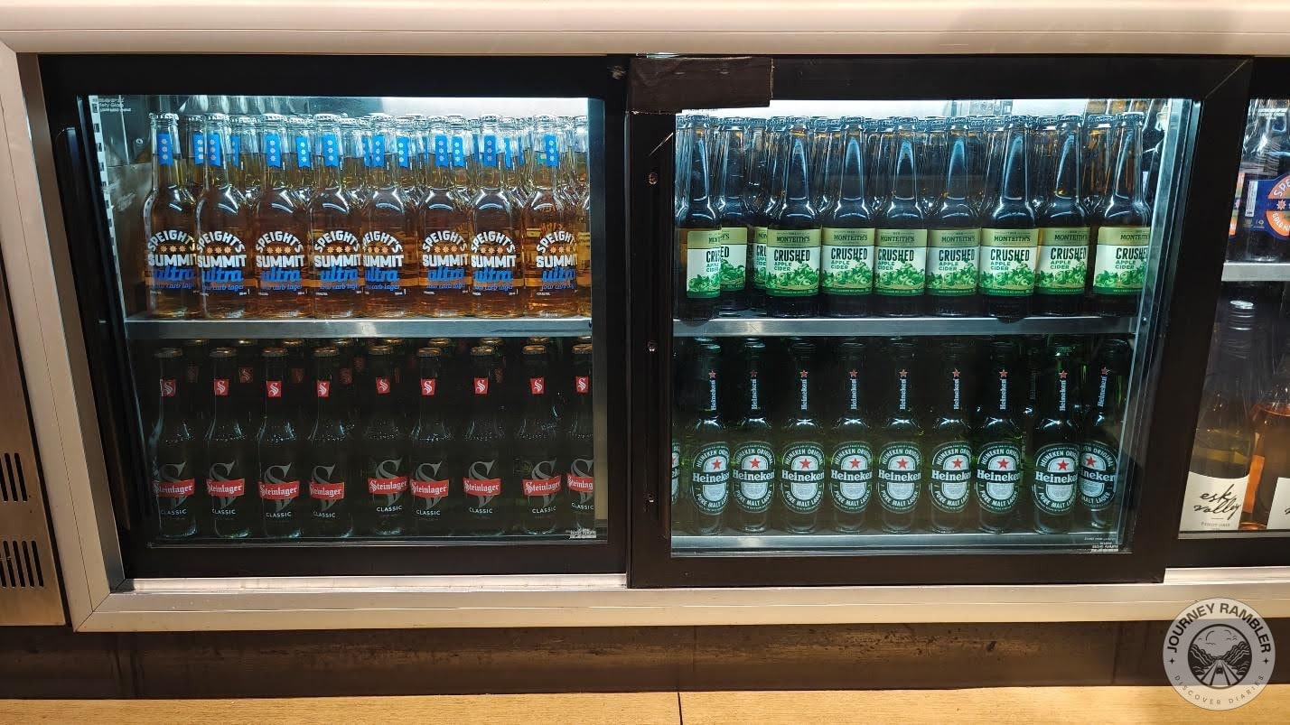 cabinets and fridges where the beer was being stored