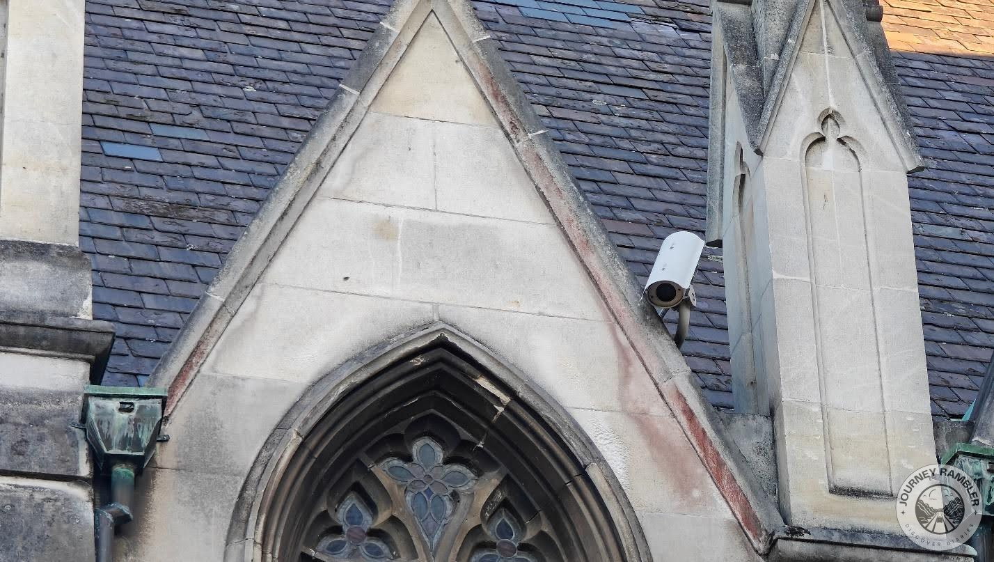cameras had been installed on the roof of the church