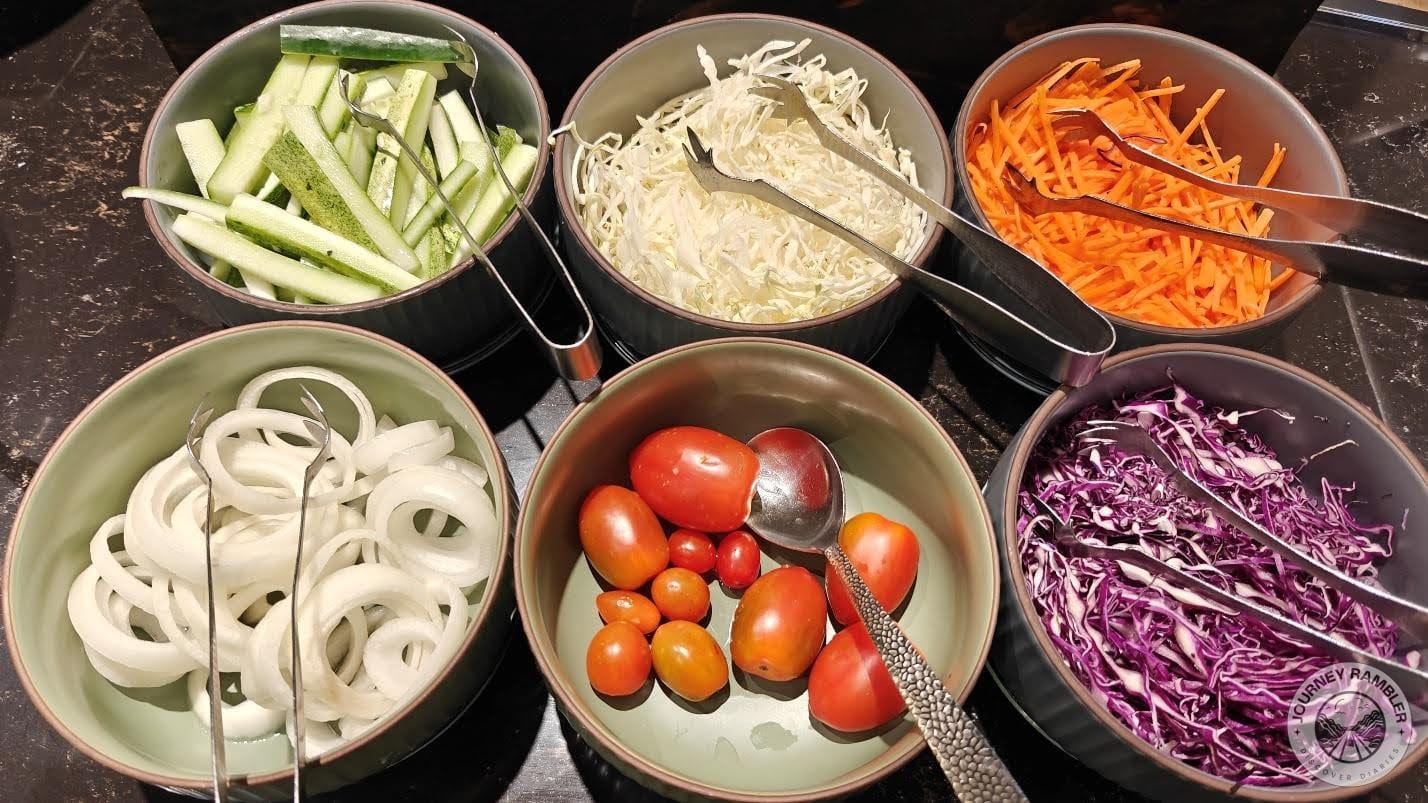 carrots, cabbage and cucumbers