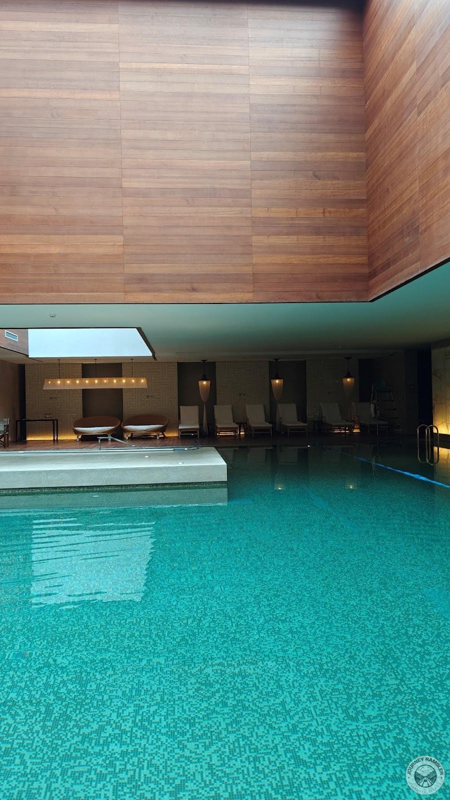 ceiling was very high in the center of the room