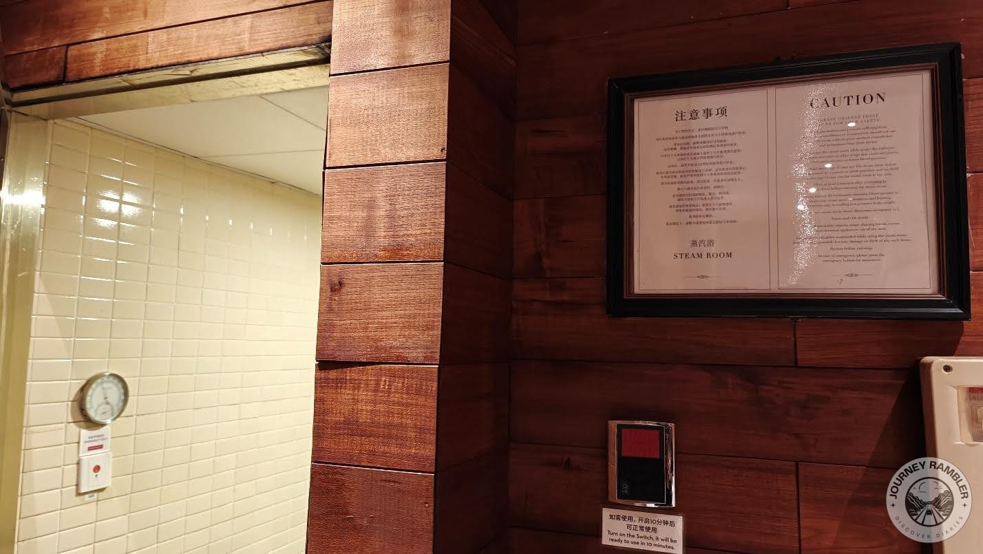 changing room even had a sauna