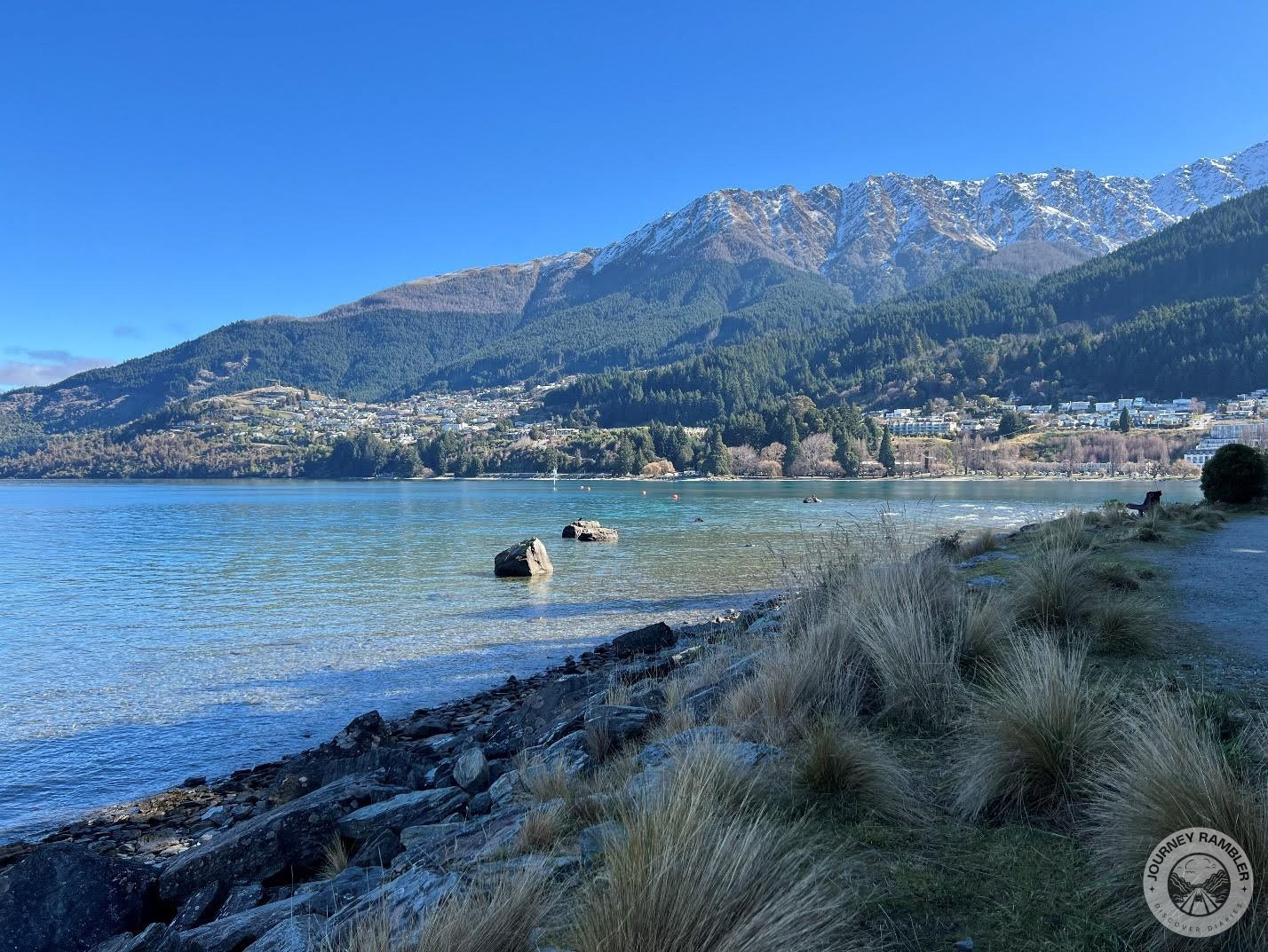 clear view of the mountains beyond