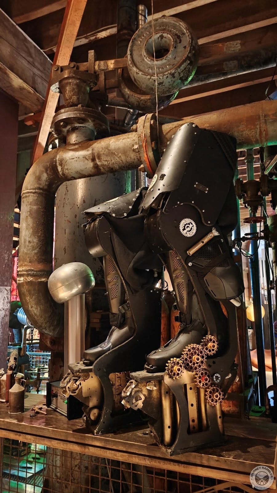 close up of the steampunk shoes