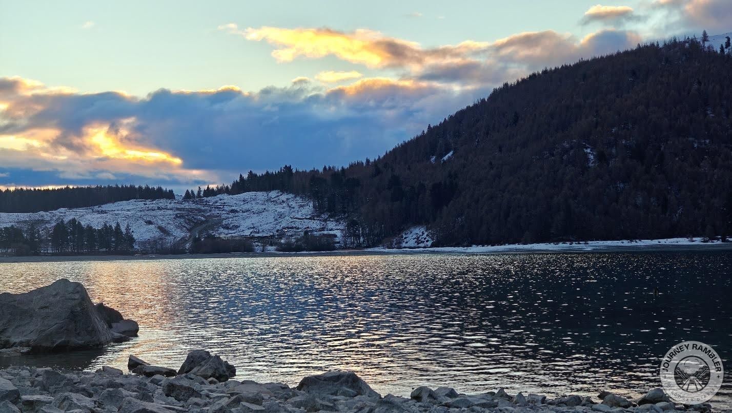 clouds started to turn orange and gold