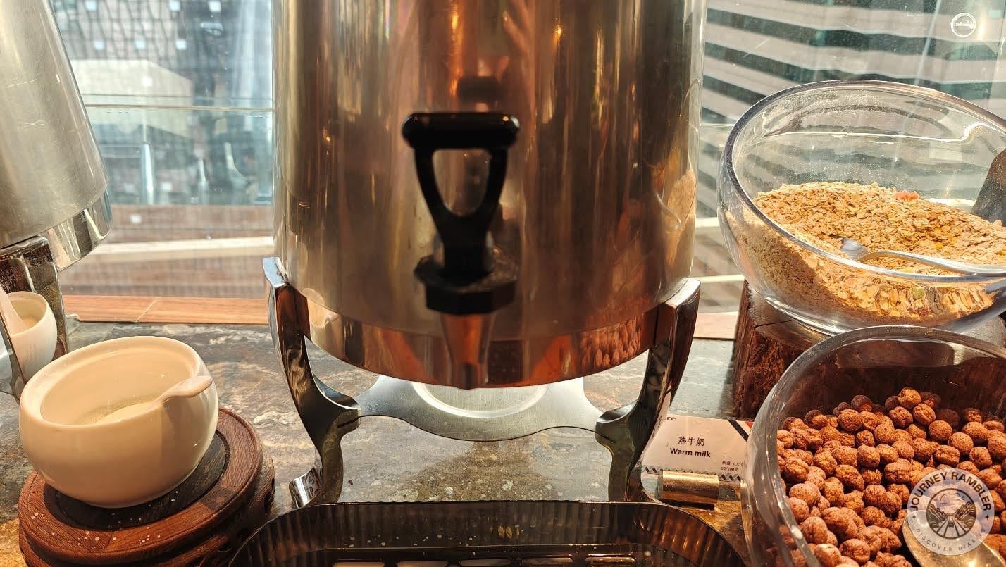 container of warm milk