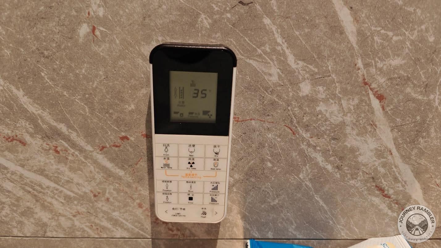 control the temperature from inside the bathroom