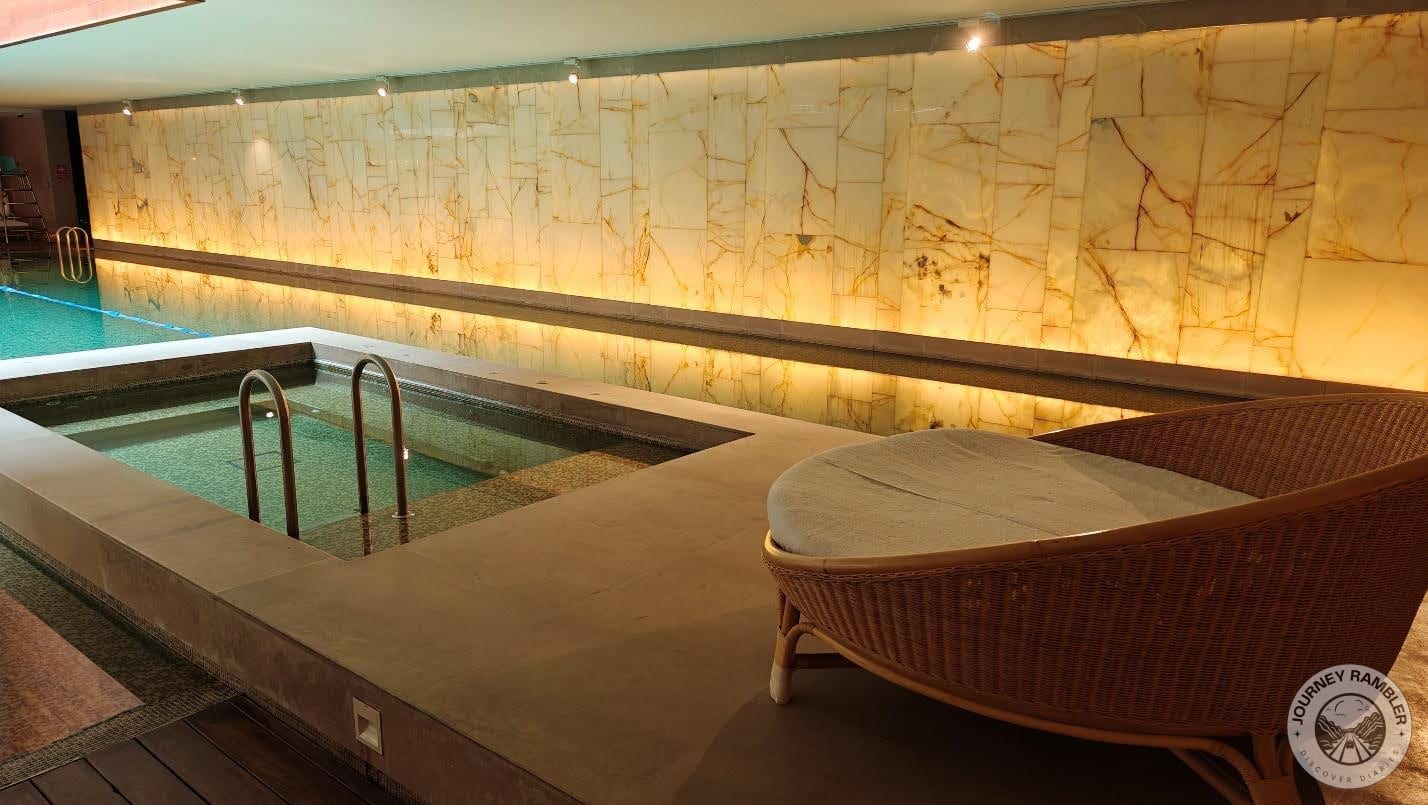 daybed made of cane on a deck