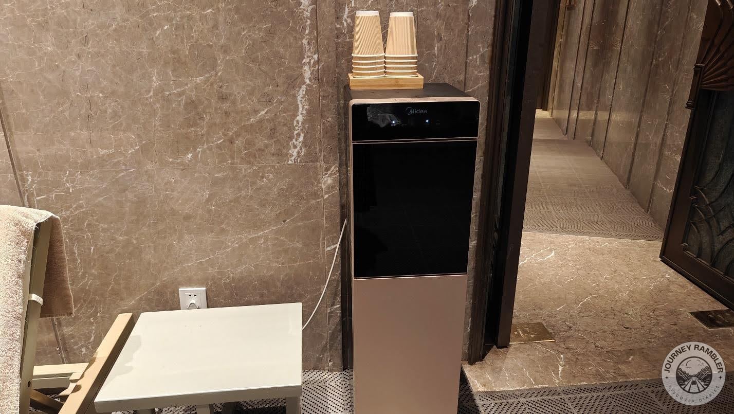 drinking water with some paper cups