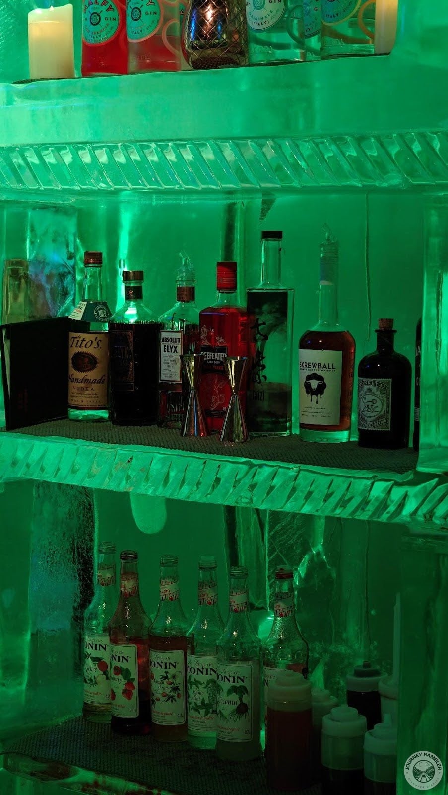 drinks and mixers from up close