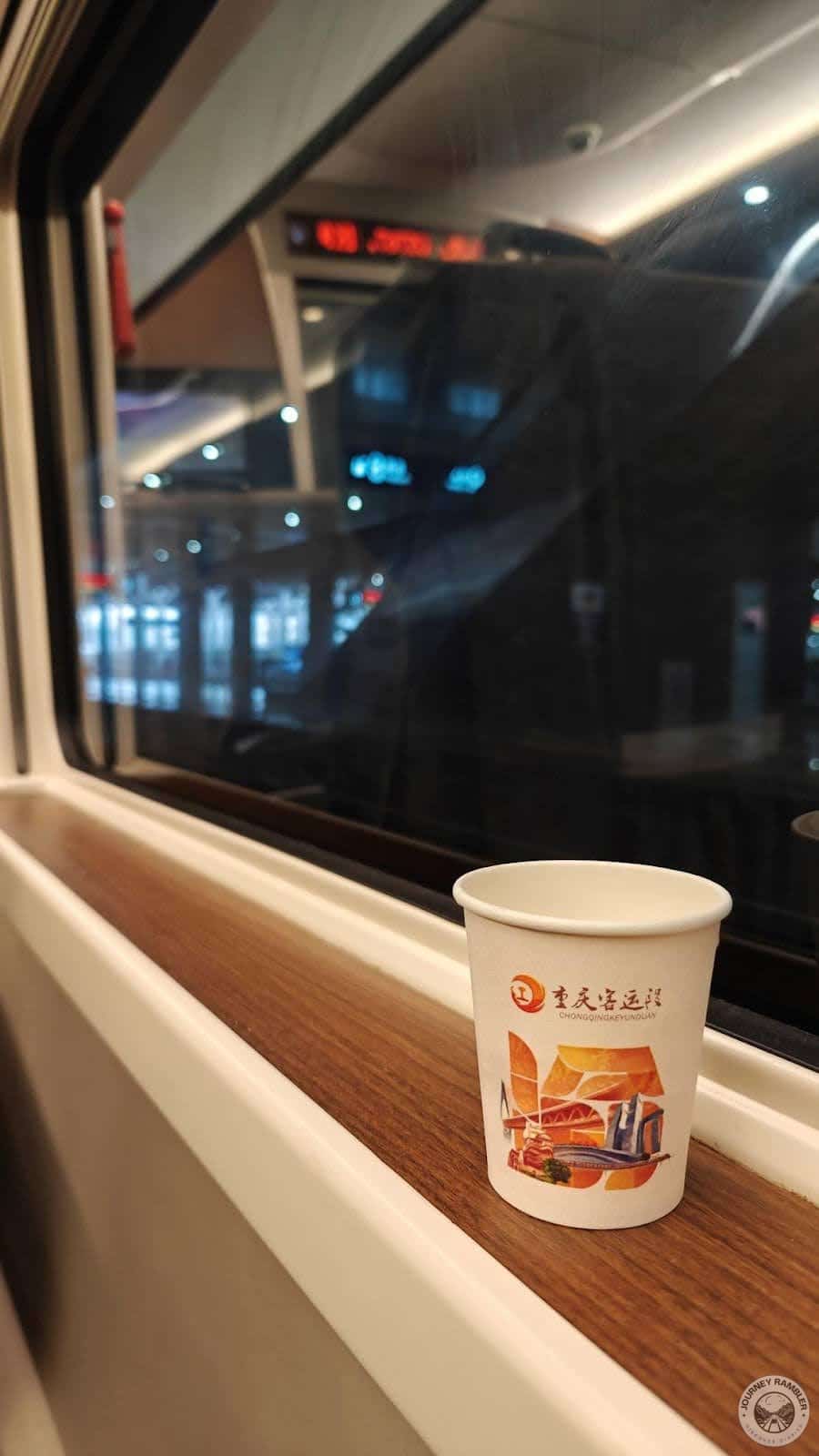 enough room on the windowsill to keep a small cup of water or tea