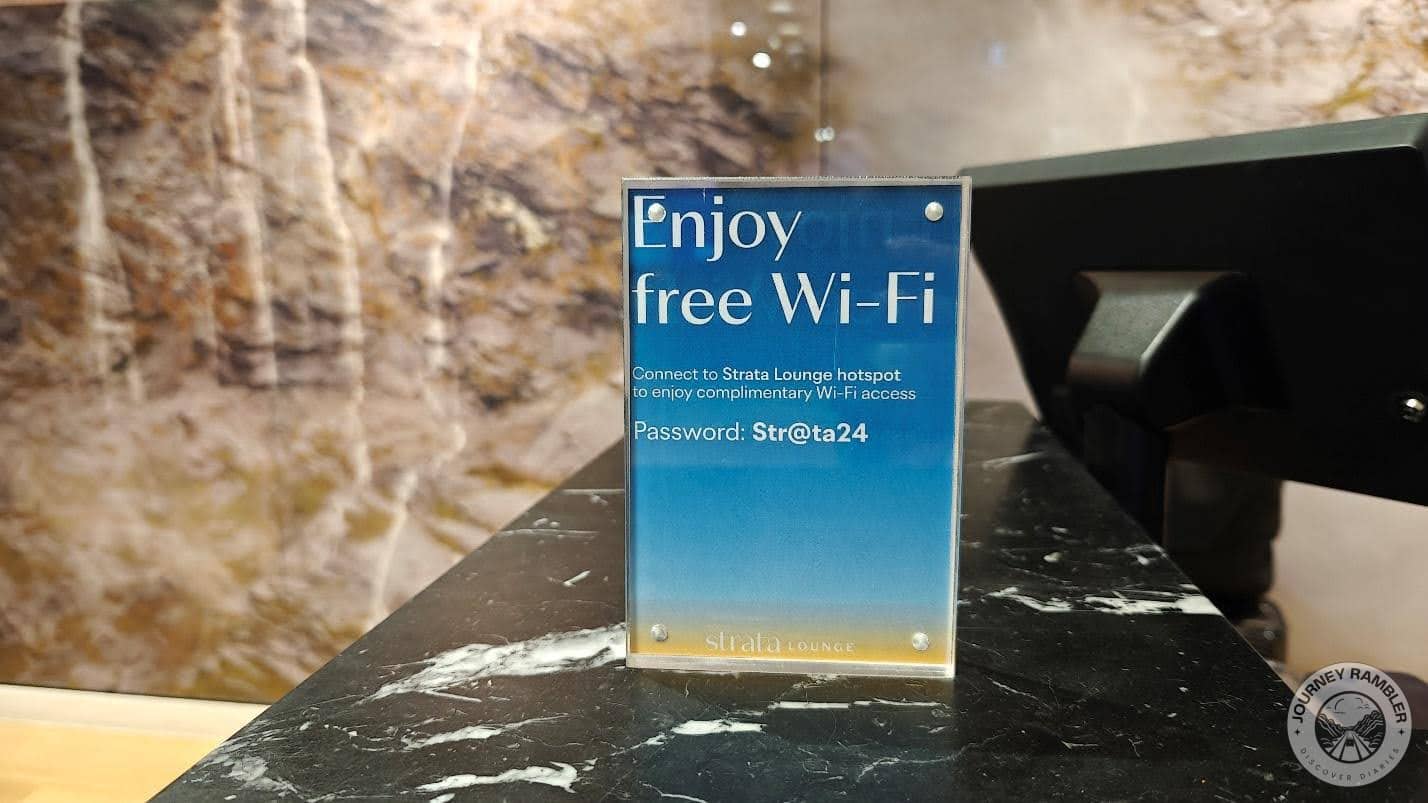 free Wifi at the lounge