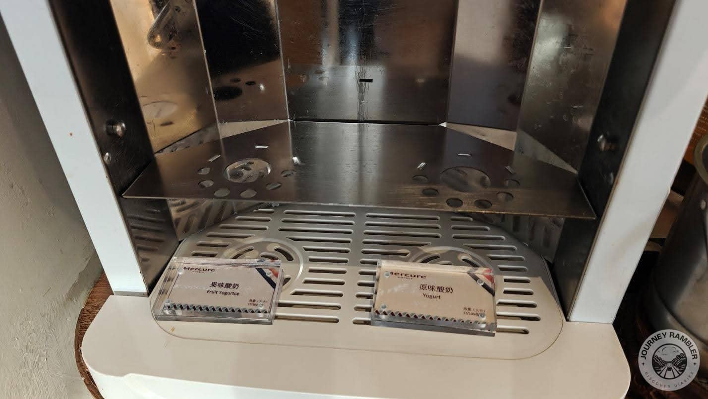 fruit yogurt and plain yogurt