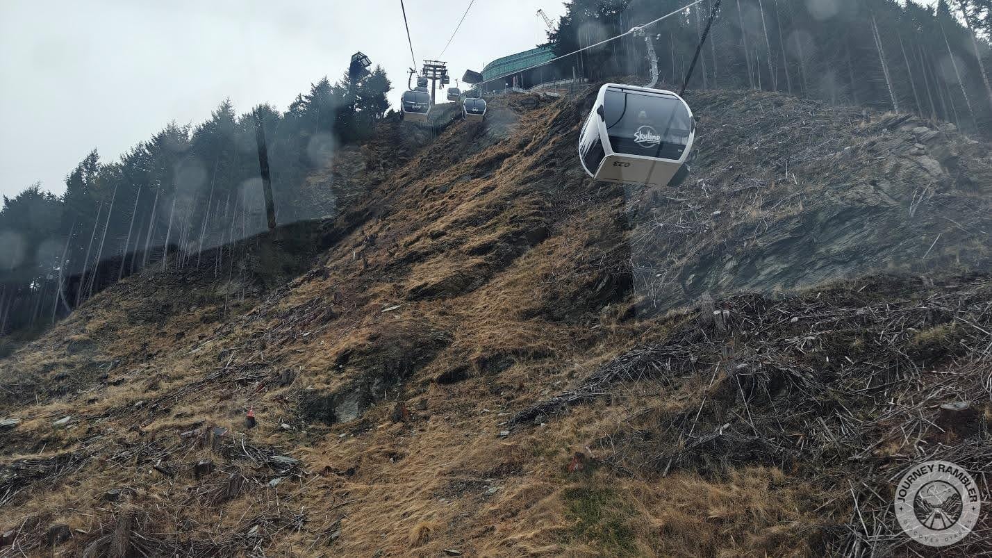 gondolas went right to the top of the mountain