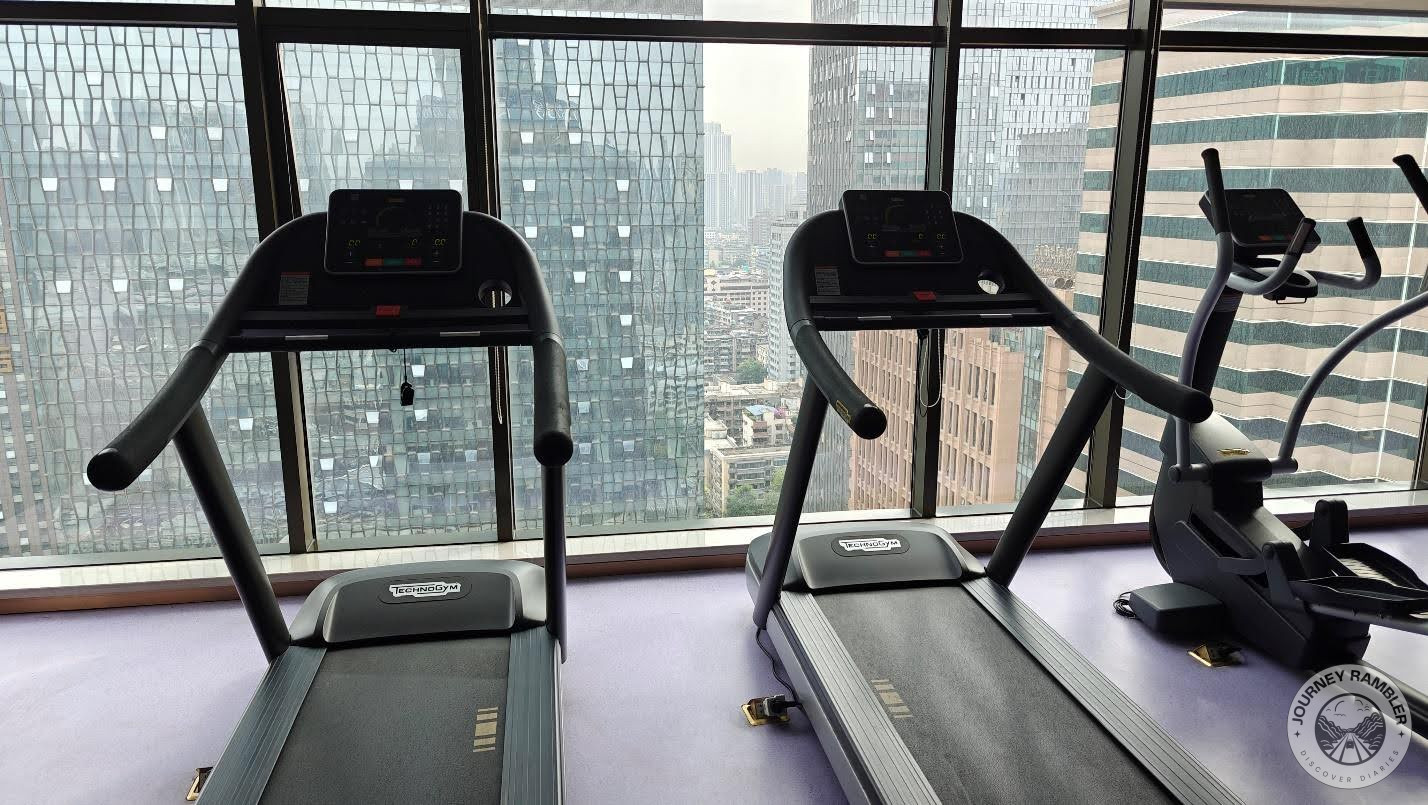 hotel gym was quite high up