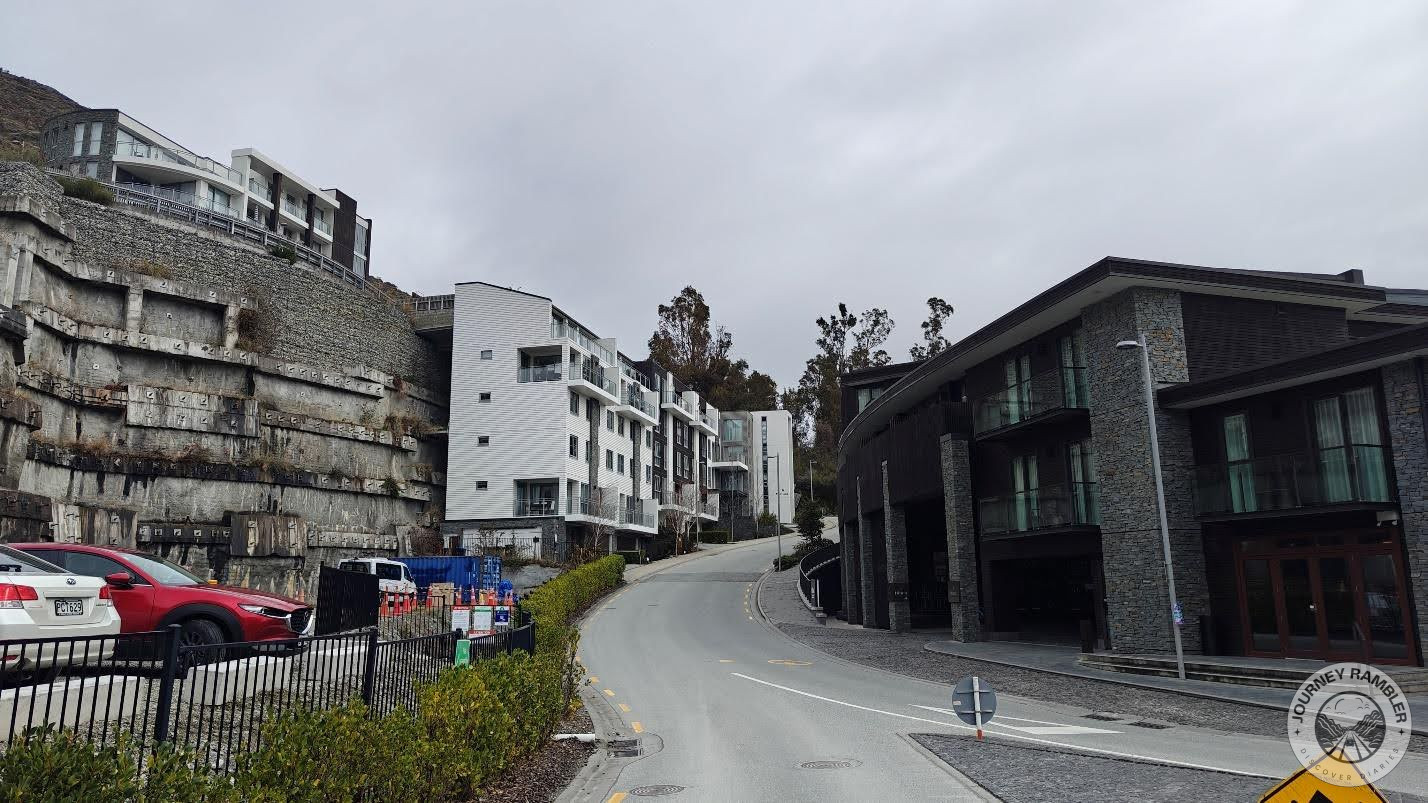 hotel was located on a slight hill