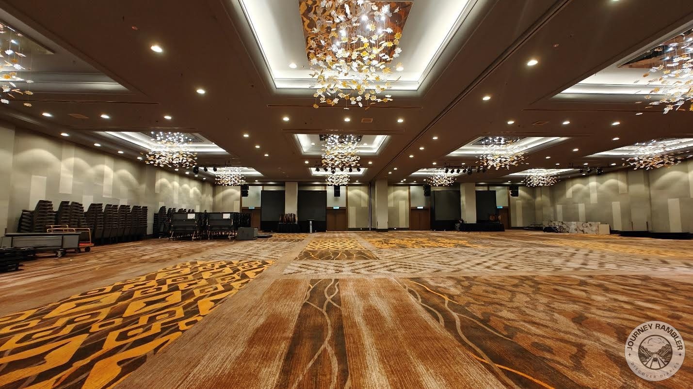 large and spacious ballroom