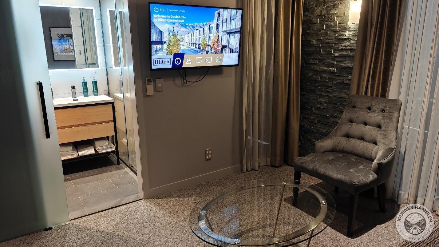 large wall mounted TV