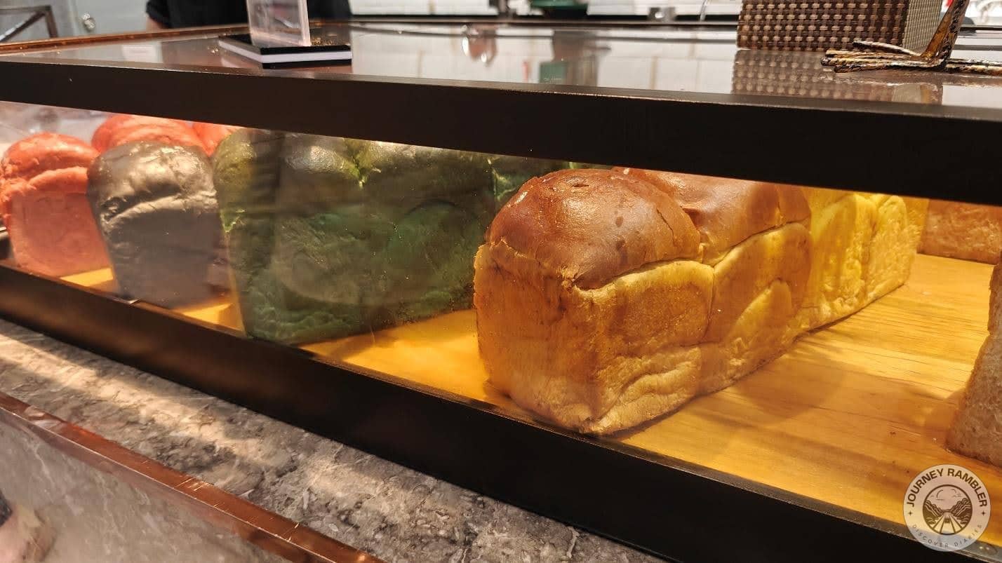 loaves of multicolored bread