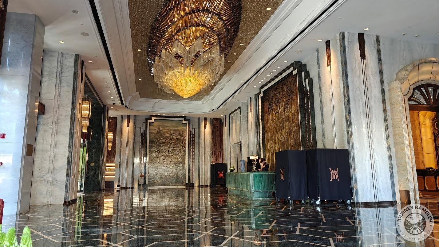 lobby and reception area was very grand and upscale
