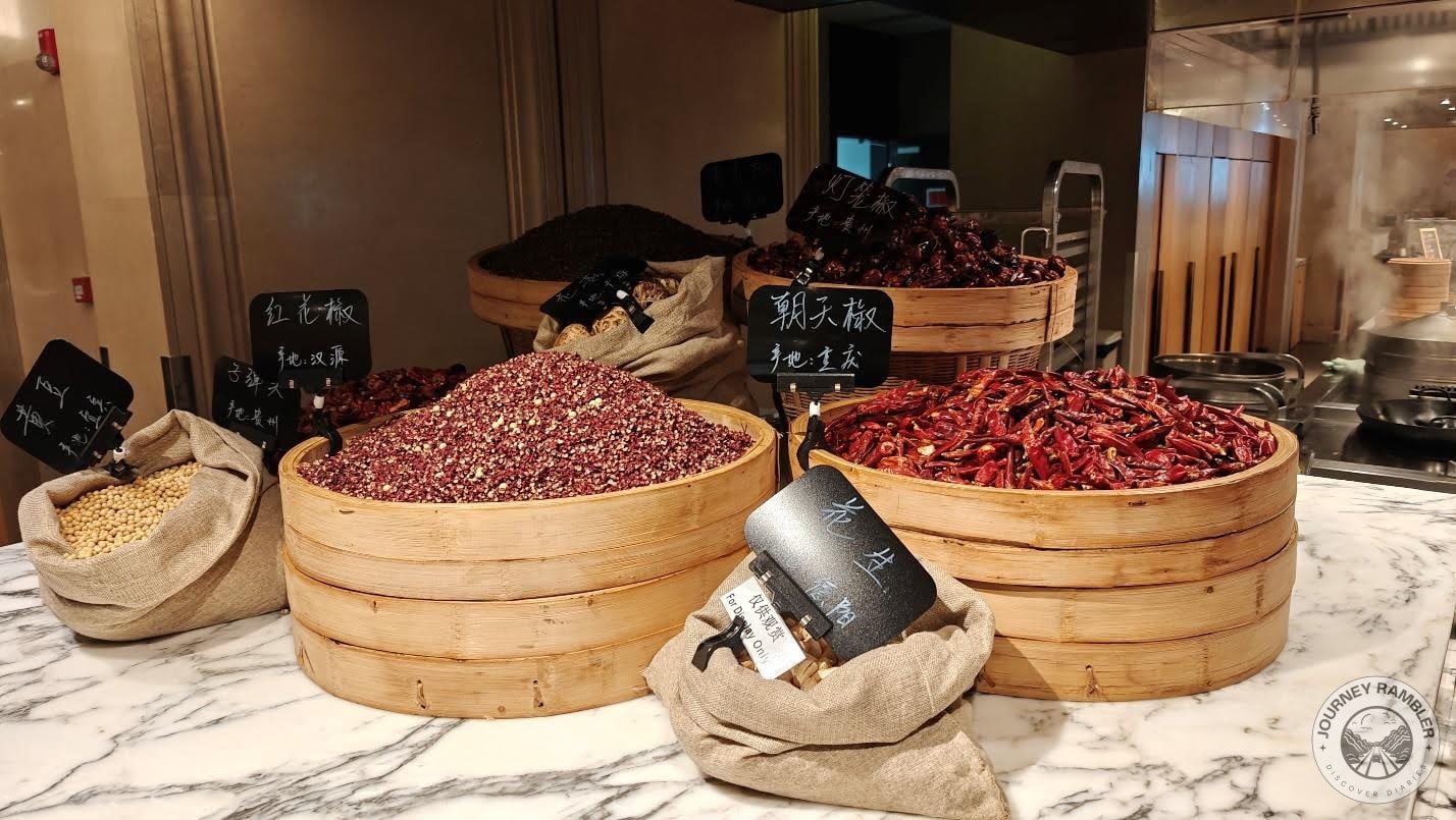 local produce like chilies and spices