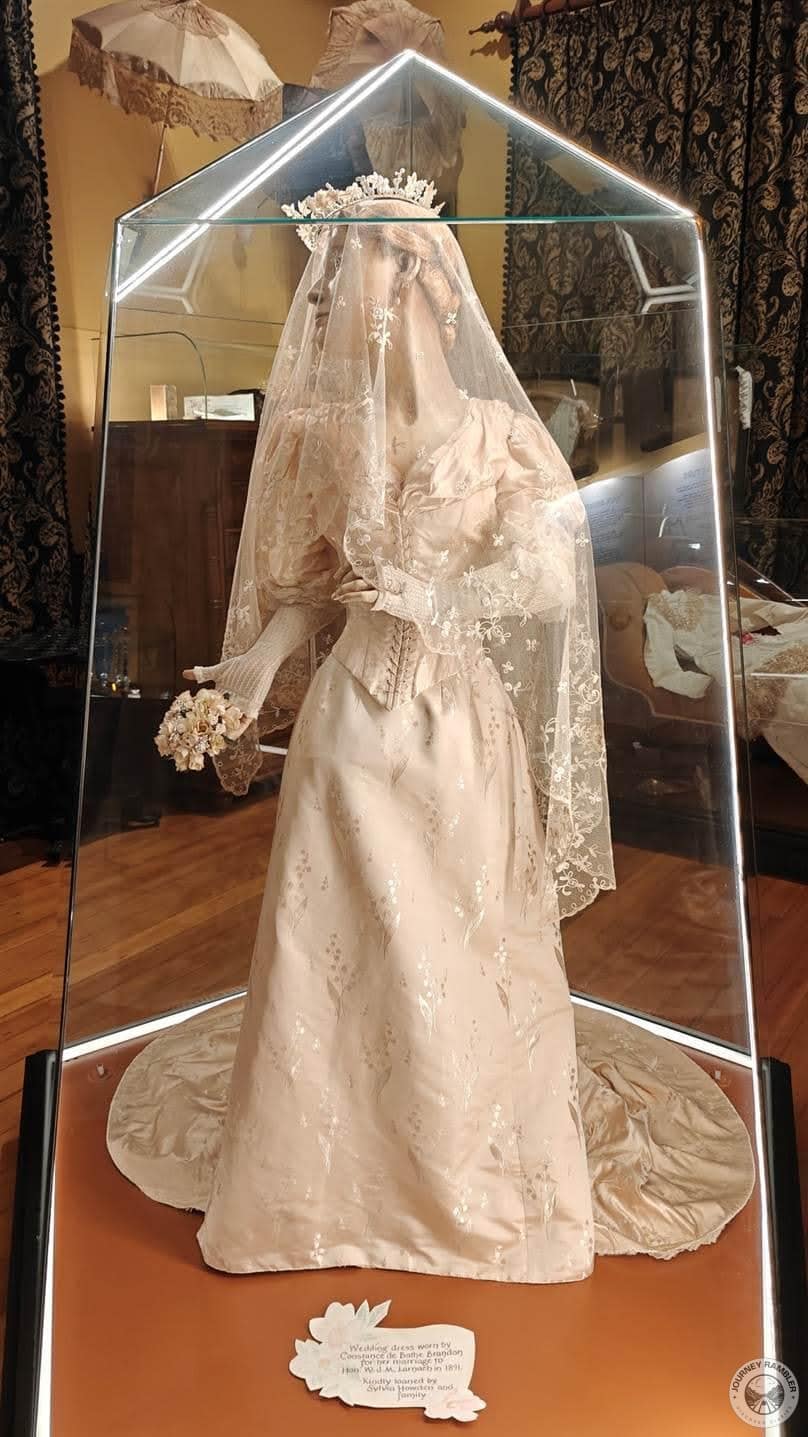 mannequin wearing Victorian era dress