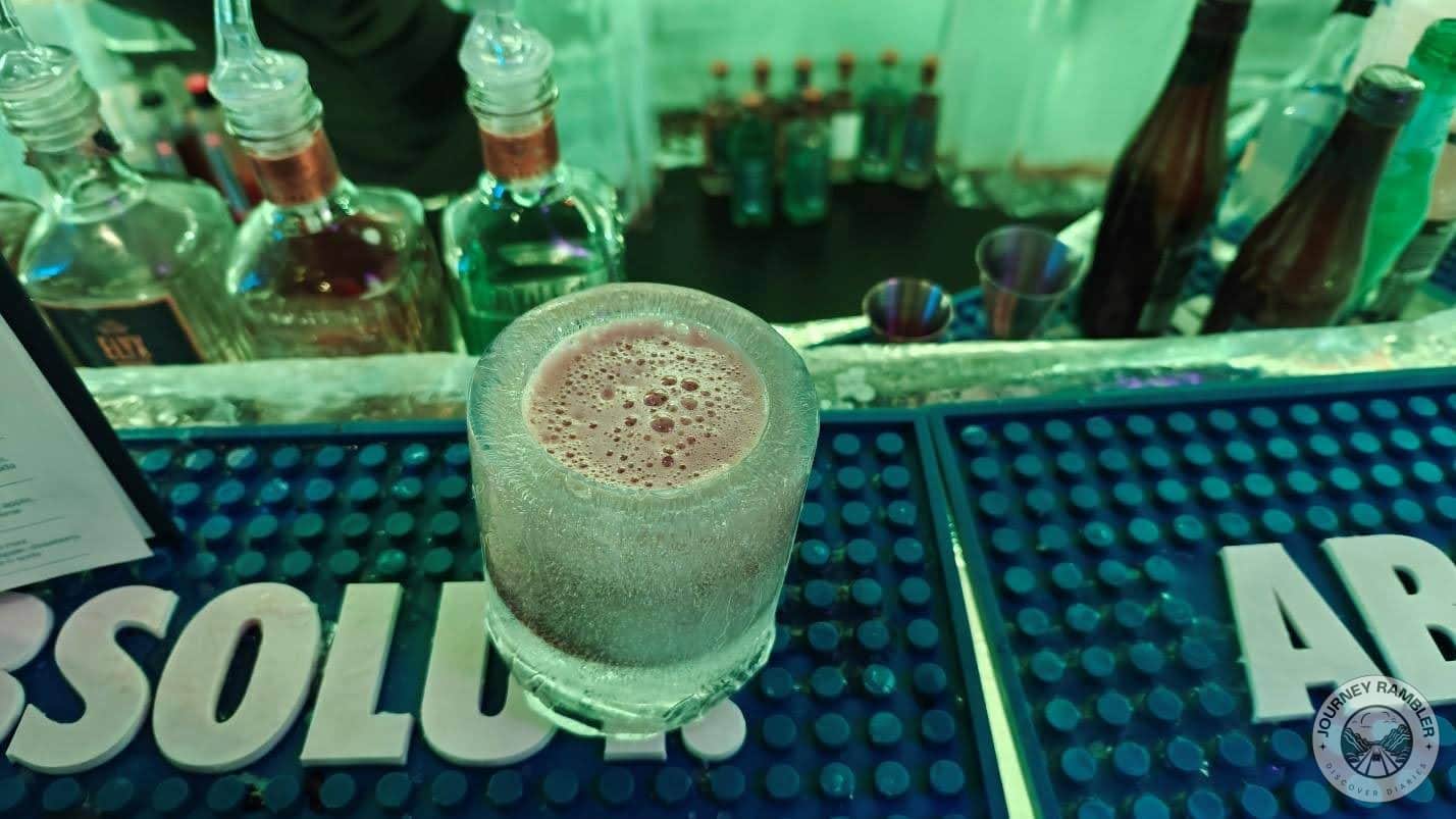 mats on the bar counter