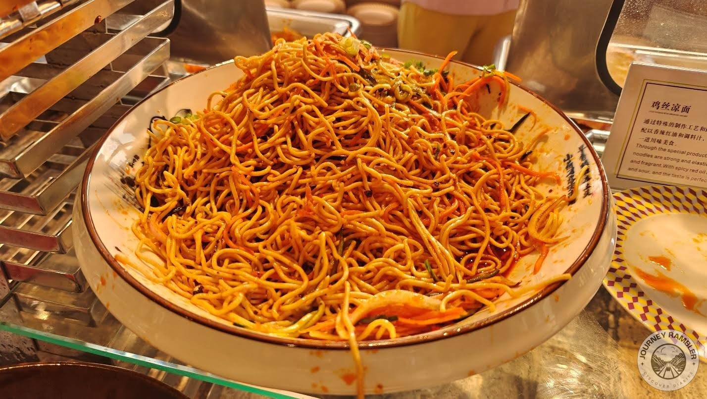 noodles were thick, saucy and full of all kinds of vegetables