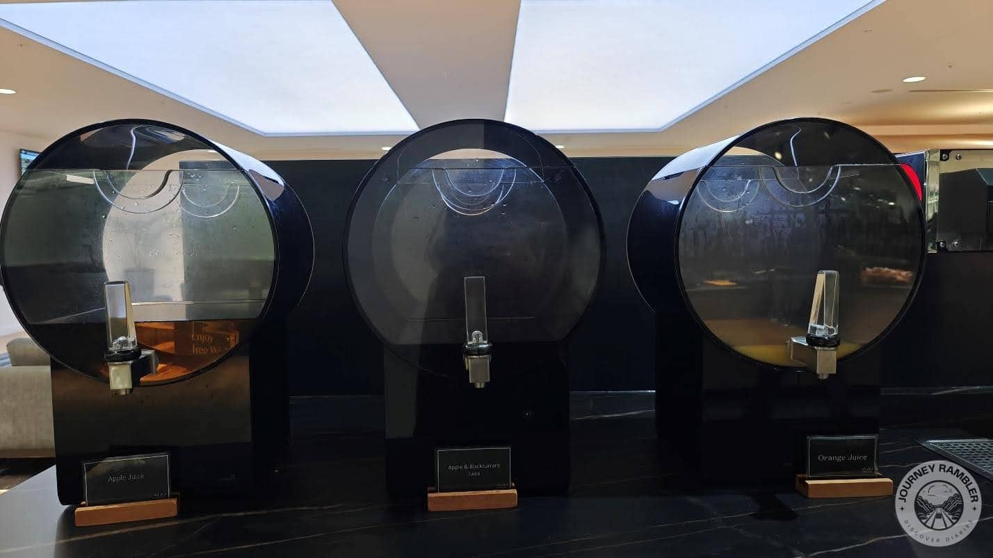 orange juice, apple juice and apple and blackcurrant juice