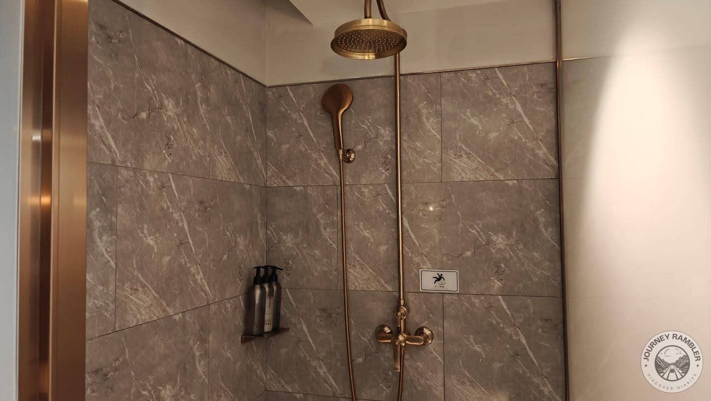 overhead shower head