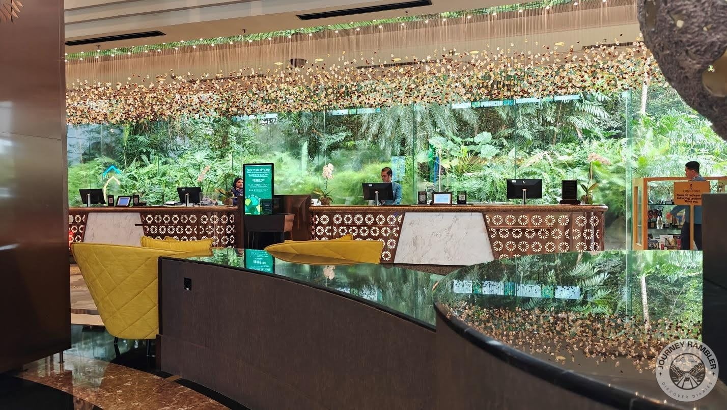 people working at the reception