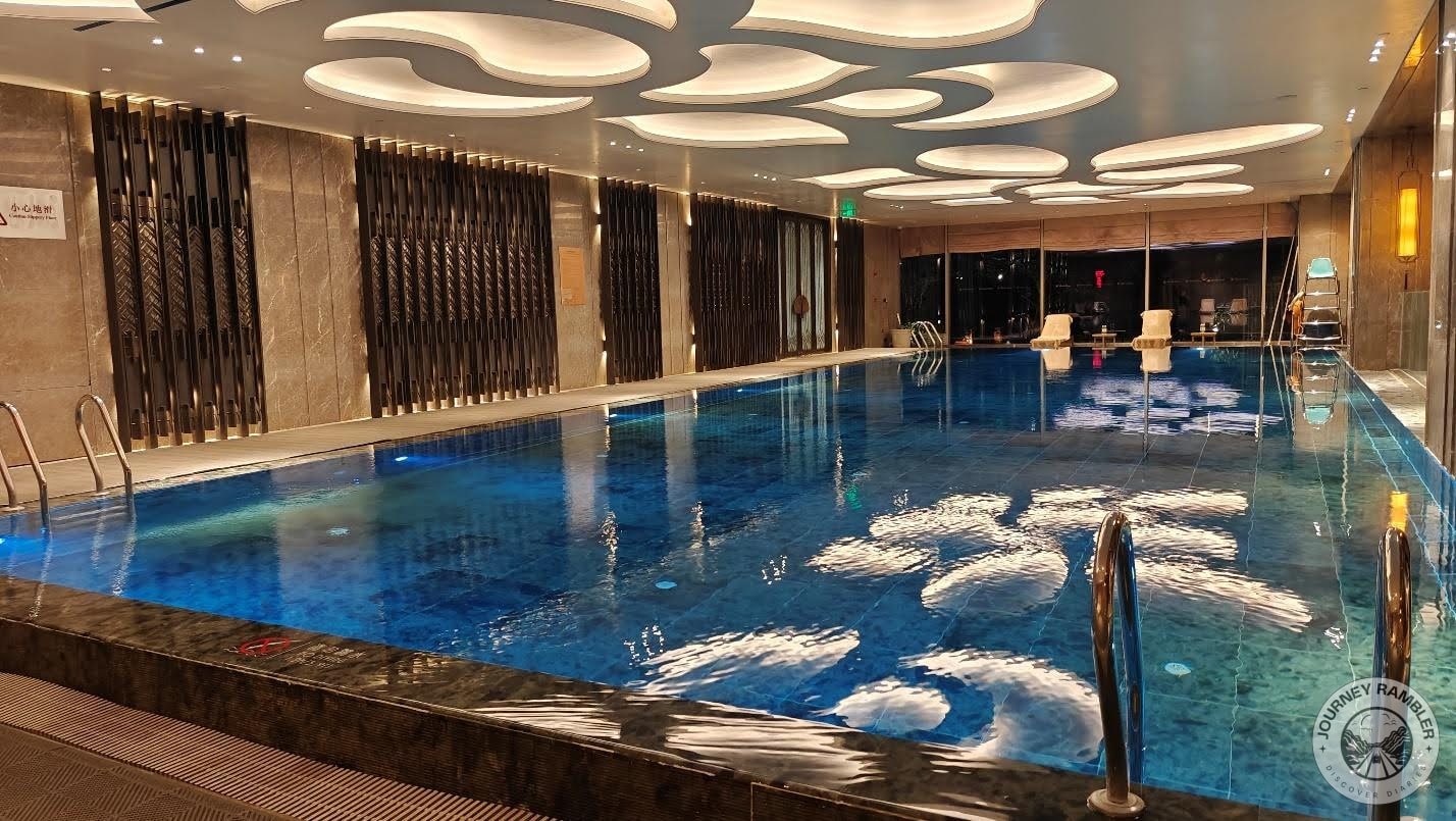 pool looked very blue