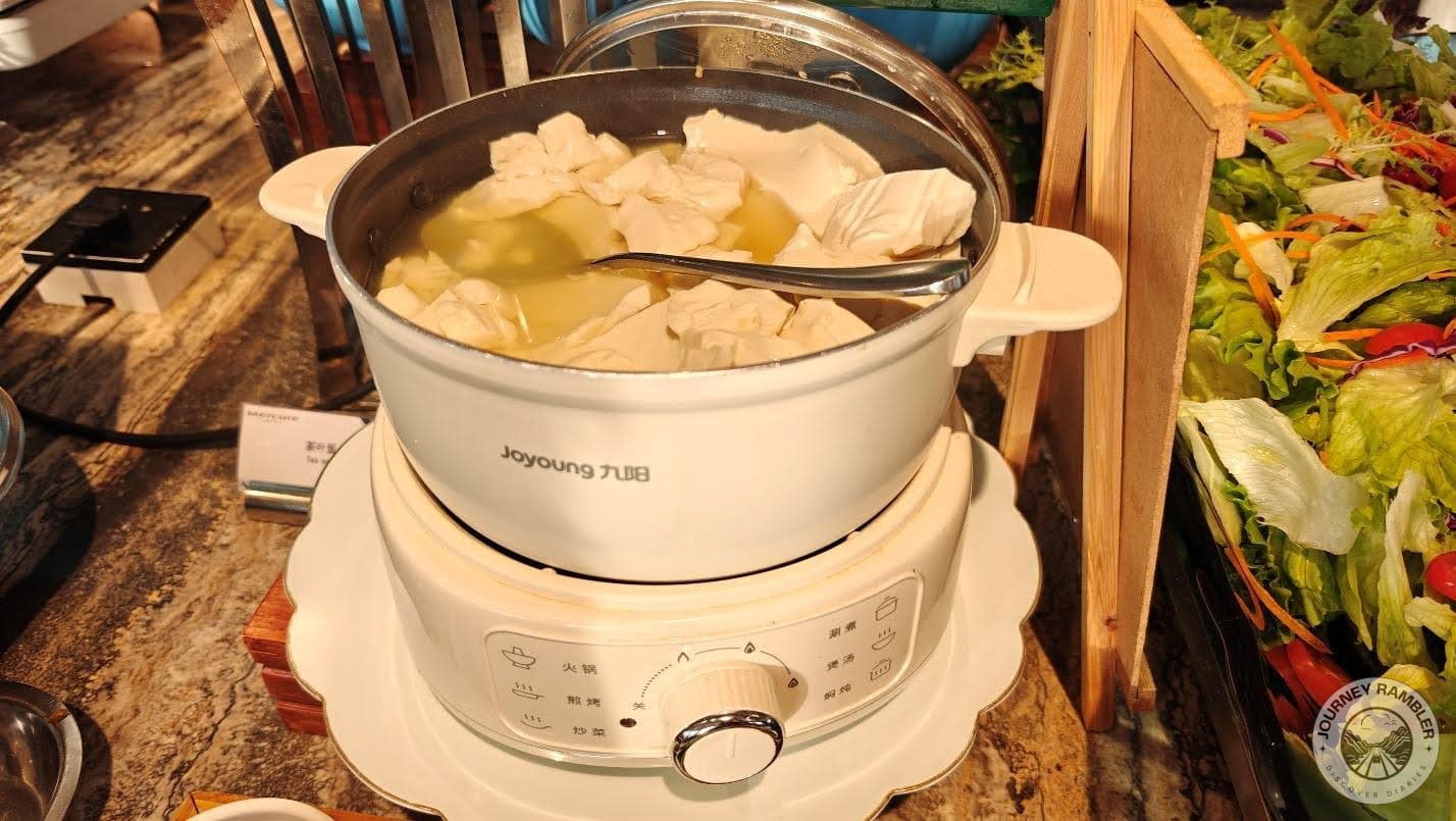 pot of soup that was being kept warm