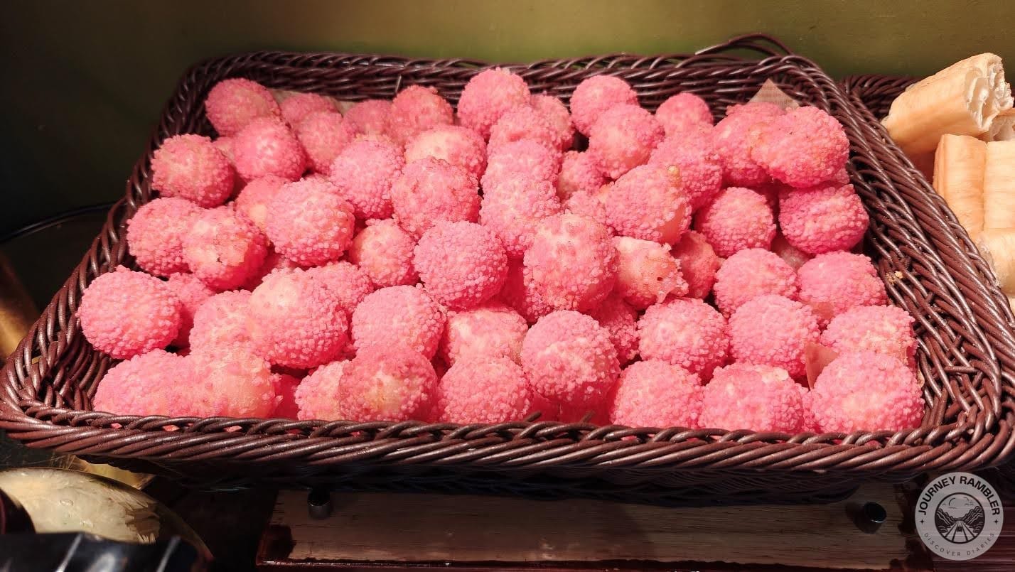 purple sweet potato balls