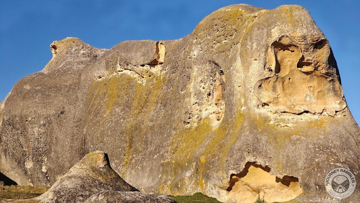 rock formation that looked like a gorilla staring down at me