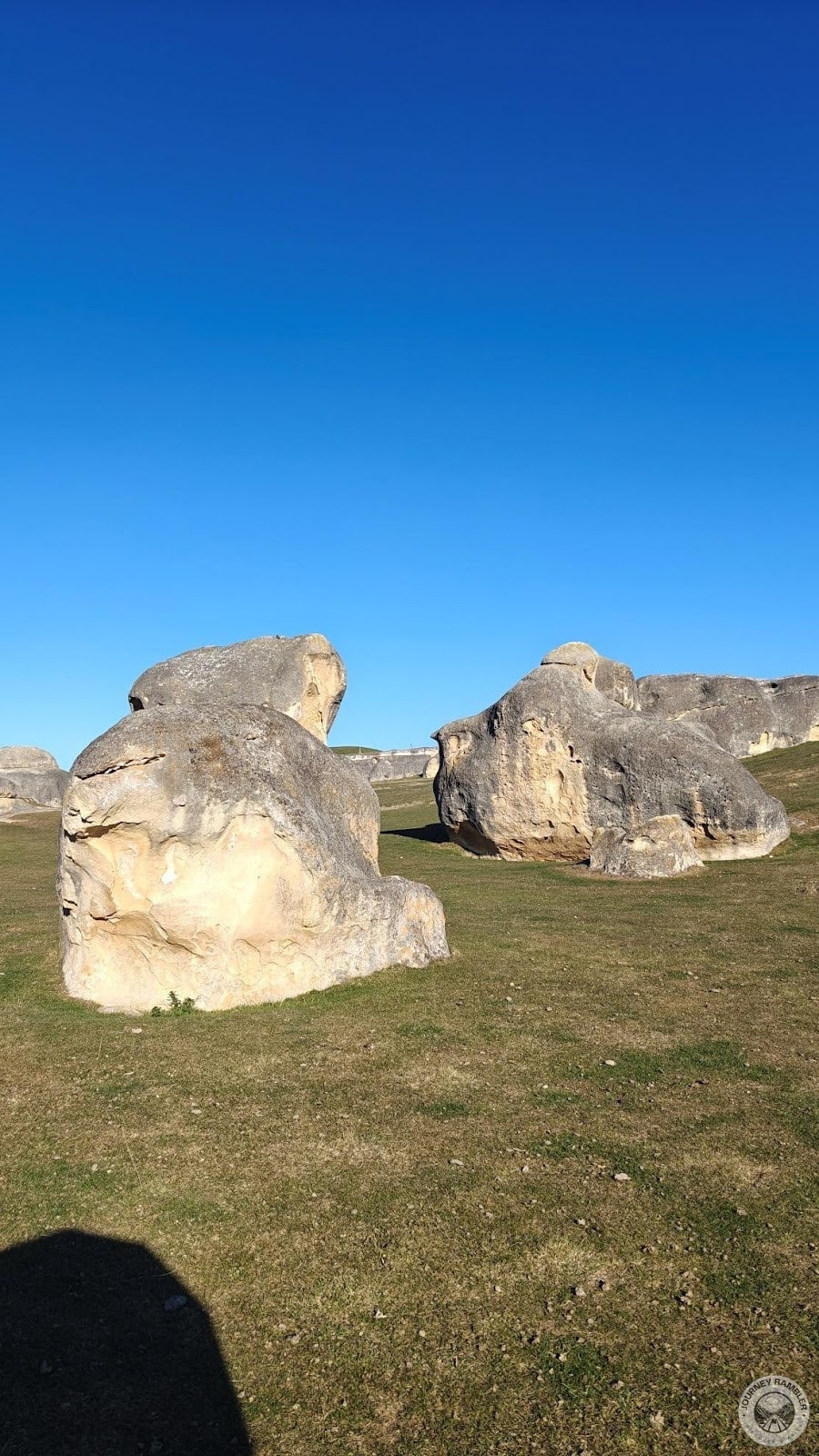 rock that showed relatively newer signs of wear