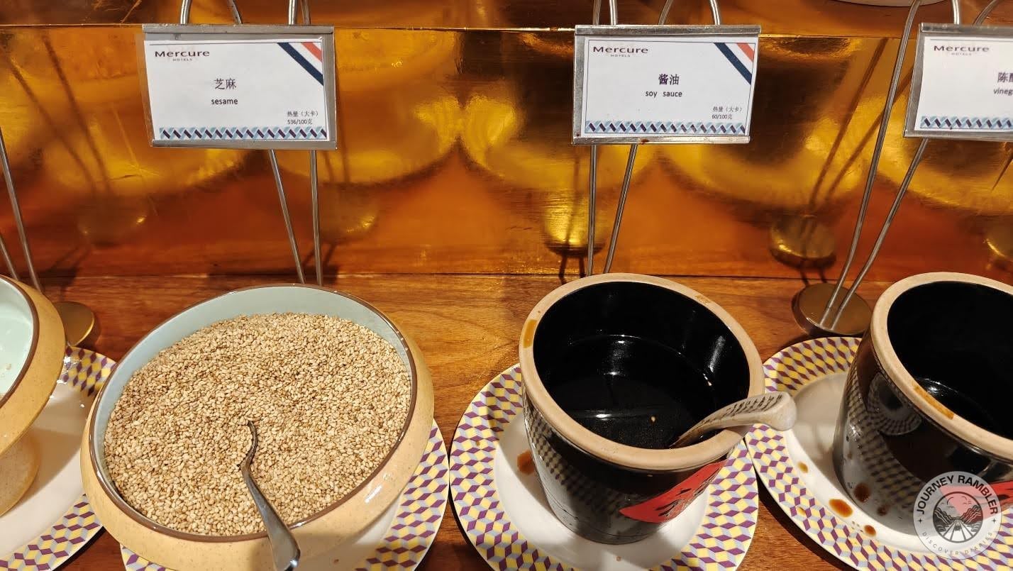 sesame and soy sauce