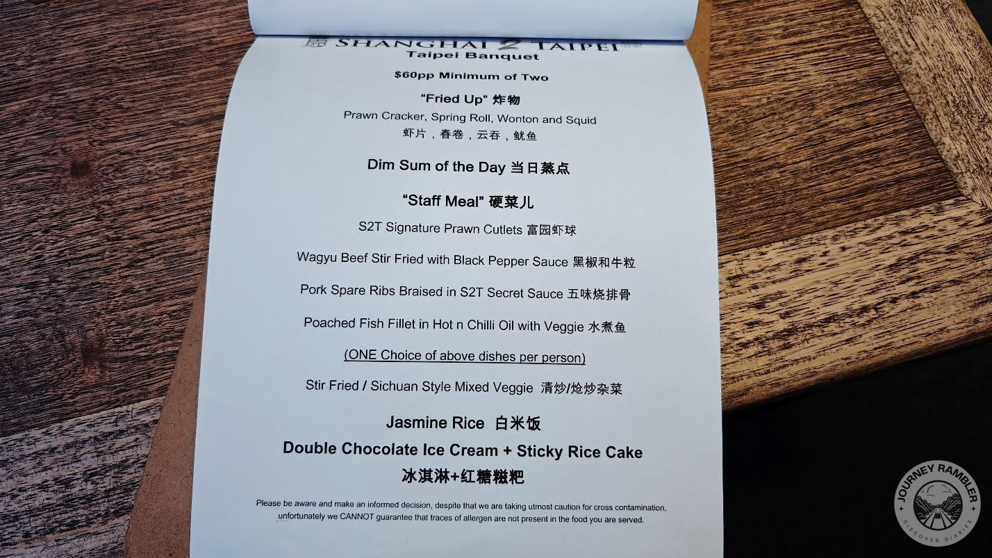 set meals for one or two people