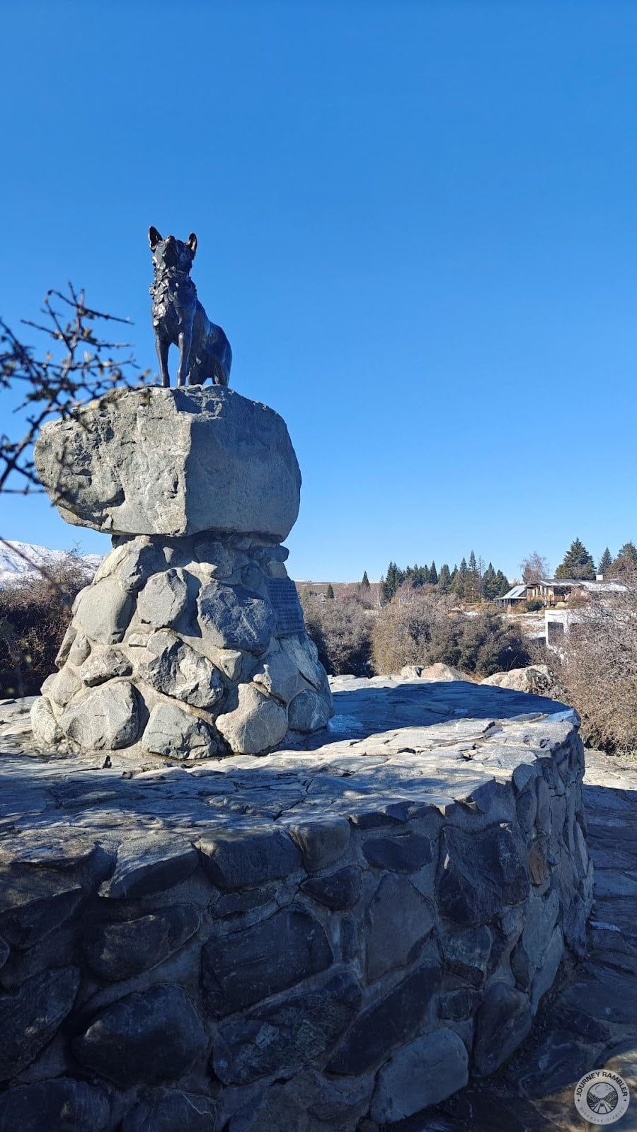 sheep dog statue looked very realistic and lifelike